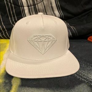 Diamond Supply Co, White Diamond Logo SnapBack